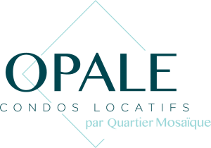 Logo Opale condos locatifs québec quartier mosaique